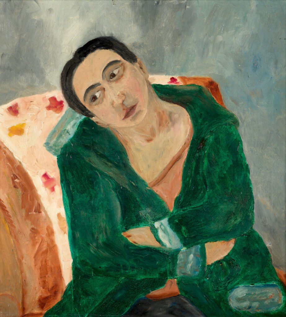 Natalia GONCHAROVA, Self-portrait in a chair