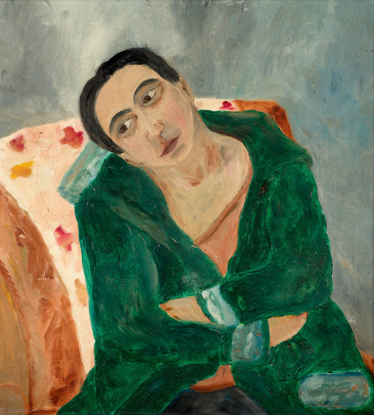 Natalia Goncharova Woman In A Chair 1904 Kunstberatung Z rich AG