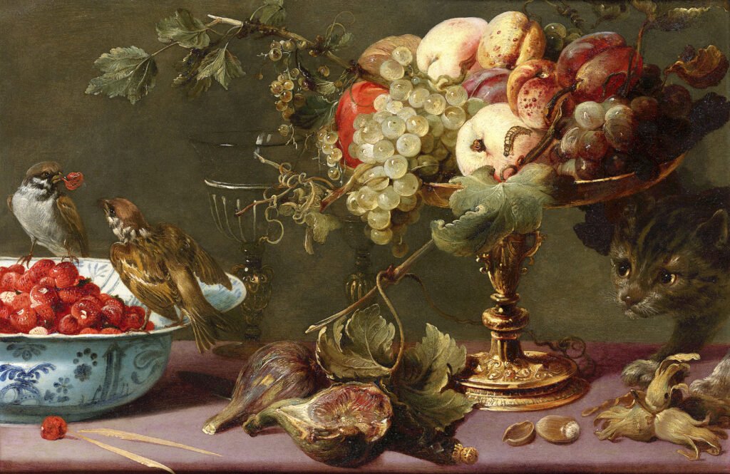 Frans SNYDERS, Still life with a cat