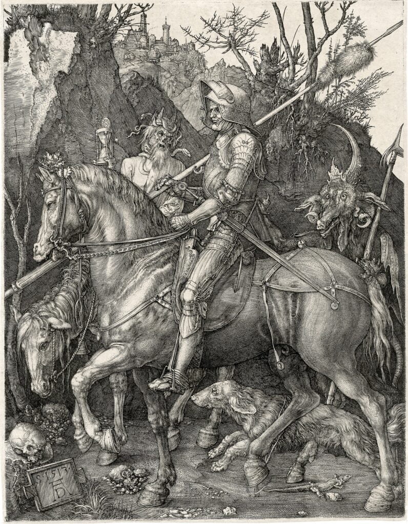 Albrecht DURER, Knight, death and the devil