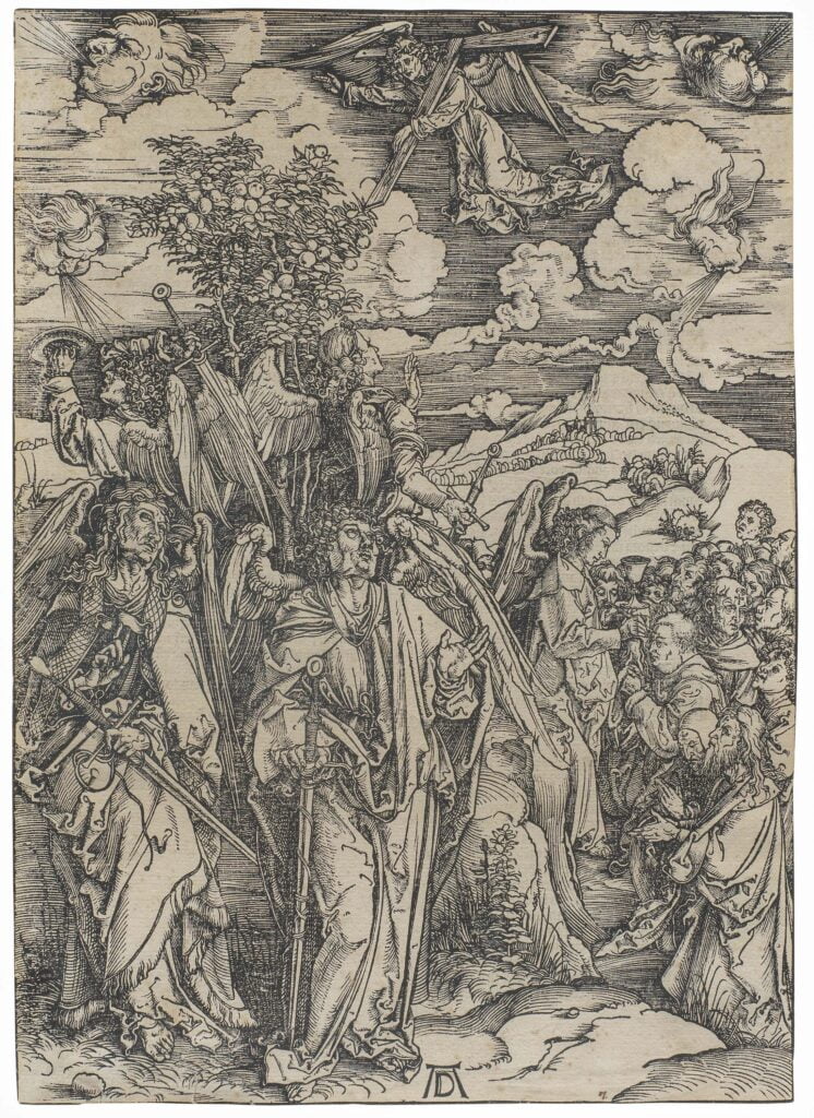Albrecht Durer, The Four Angels Holding the Winds, from The Apocalypse, 1511