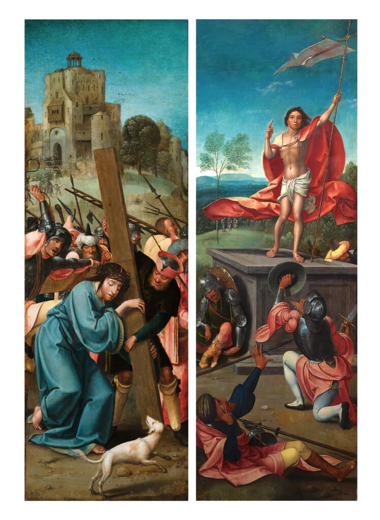 The master of 1518 (called Jan van Dornicke), Two wings of the altarpiece