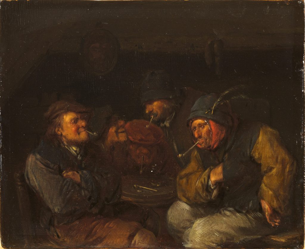 Smokers in a Tavern (pair), Egbert van HEEMSKERCK THE ELDER