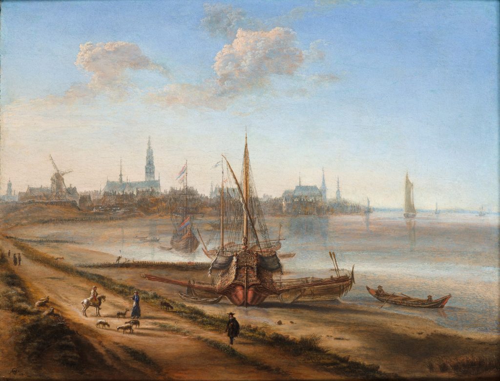 View of Antwerp from the Scheldt, Gillis Neyts