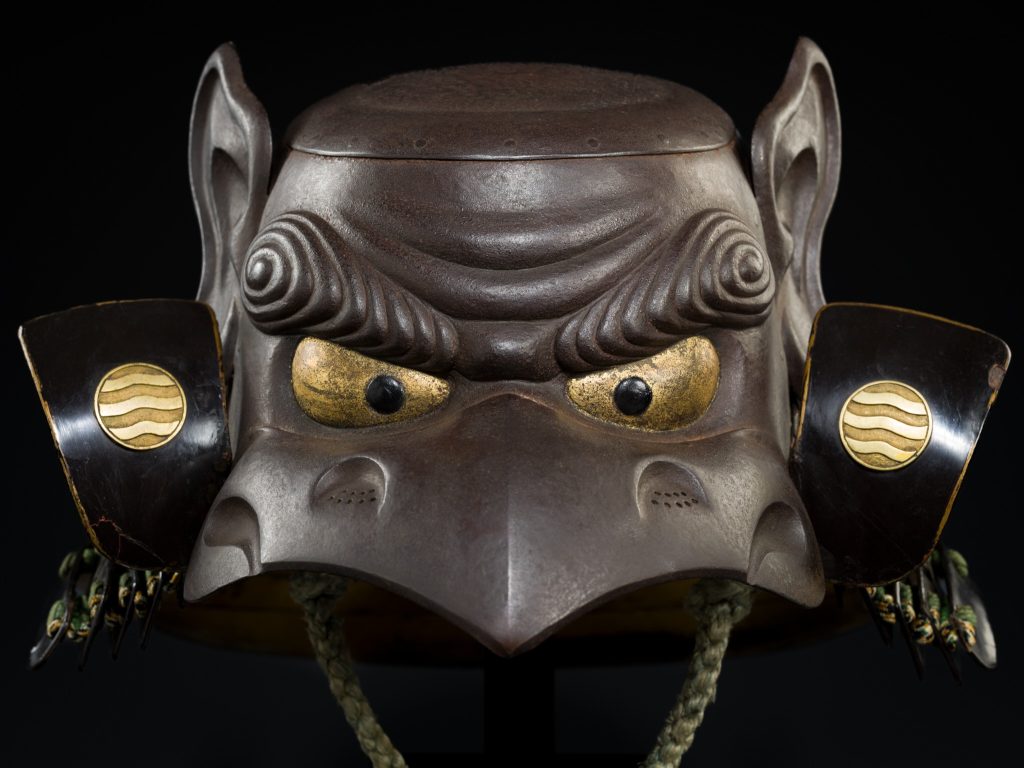 An Iron Kawari Kabuto in the Form of a Tengu, Japanese Master
