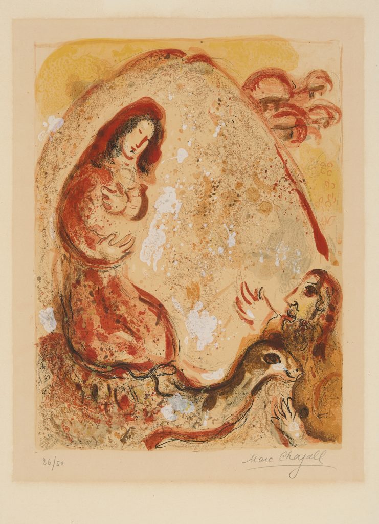 Rachel dérobe les Idoles de son Père, Marc Chagall